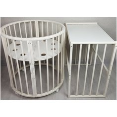 Детская кроватка трансформер SoftSpace Candy 7в1, 125x75 см, 75x75 см, Береза, цвет Слоновая кость