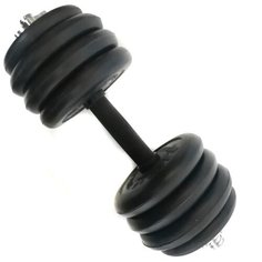 Гантель разборная 20 кг TITAN Barbell - d26, Комплектация №2 с обрезиненной ручкой