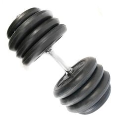 Гантель разборная 37 кг TITAN Barbell - d26, Комплектация №2 с железной ручкой
