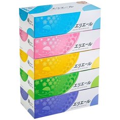 Салфетки Elleair бумажные, 180 шт., 5 пачек