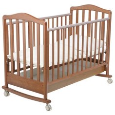 Кроватка Papaloni Винни (качалка), на полозьях орех светлый