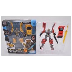 Shenzhen toys Робот-машина гоночная SUPER LEGEND на бат(свет,звук)красный