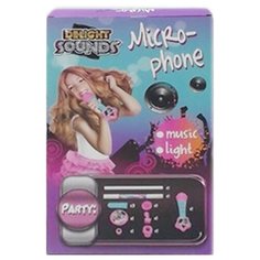 Shenzhen toys Микрофон на подставке на бат(свет,звук,мелодии)в коробке
