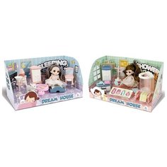 Shenzhen toys Кукла с набором мебели SLEEPING ROOM/SHOWER ROOM в коробке