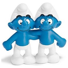 Фигурка Schleich Смурфики-близнецы 20722, 5 см