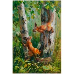 Картина стразами (алмазная мозаика) 30*40 см, остров сокровищ "Наперегонки?", без подрамника, 662566