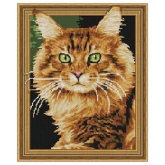 Алмазная мозаика Рыжий кот, PaintBoy 40x50 см.