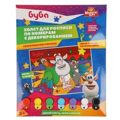 Набор для детского творчества "буба" холст на картоне для росписи по номерам (17х23см) (CANV17X23-BU) Multi Art
