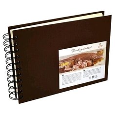 Скетчбук на пружине горизонтальный Лилия Холдинг Travelling sketchbook 21 х 14.8 см (A5), 130 г/м², 80 л. шоколад