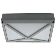 Ecola B4157S светильник матов.прямоуг.пирамида серый алюм.2*GX53 IP65 215х135х65 FS53PSECS (арт. 475543)