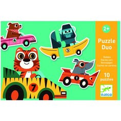 Набор пазлов DJECO Гоночные машины (08148)