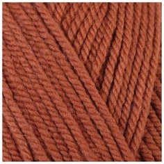 Пряжа "Популярная" 50% шерсть, 50 % акрил 133м/100гр (30-св.терракот) 1моток 1191560 Пехорка