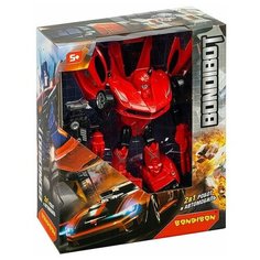 Трансформер 2в1 BONDIBOT робот и автомобиль, Bondibon BOX 22,5x27,5х10 см, цвет красный, арт.HF7377A