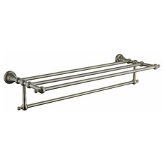 Полка для полотенец с держателем KAISER бронза (латунь) (KH-4209)