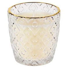 Свеча декоративная в рюмочке хрустальная нежность (геометрическая огранка), 7х7 см, Koopman International AC6305000-геом