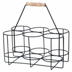 Подставка для бутылок стилэй настольная, на 6 бутылок, металл, 28х28х19 см, Koopman International HZ1911160