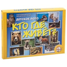 Игра настольная Лото, Десятое королевство "Кто где живет?" (большое), картонная коробка (арт. 269104)