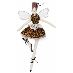 Кукла на ёлку ФЕЯ - балерина буффа (Variation), полиэстер, коричневая, 30 см, Edelman 1087061-V