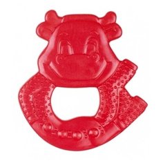 Прорезыватель водный охлаждающий Canpol Улыбка арт. 2/224, 0м+, цвет красный, форма коровка