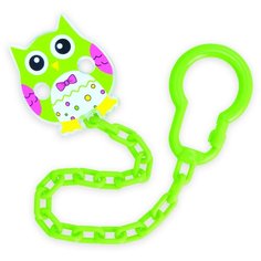 Клипса-держатель для пустышек Canpol Сова, 0м+, арт. 10/876 цвет зеленый