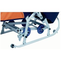 0915-Р14 Санки-коляска скользяшки "Мозаика" салатовый-серый-белый RT