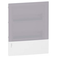 Распределительный шкаф Schneider Electric MINI PRAGMA 24 мод., IP40, встраиваемый, пластик, дымчатая дверь, с клеммами