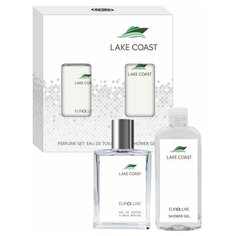 Euroluxe Набор парфюмерно-косметический для мужчин Lake Coast (туалетная вода 80.0% edt, 100 мл; гель для душа парфюмированный, 150 мл)