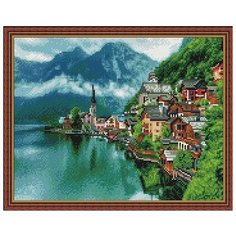 Алмазная мозаика Австрийская деревня, PaintBoy 40x50 см.