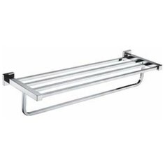Полка для полотенец с держателем KAISER хром (латунь) (KH-2309)