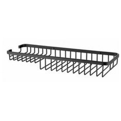 Полка настенная прямоугольная KAISER 355*130*50 (30) Black/латунь (KH-5052)