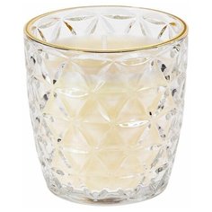 Свеча декоративная в рюмочке хрустальная нежность (огранка лепестками), 7х7 см, Koopman International AC6305000-лепестки