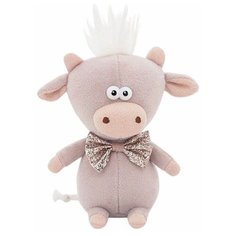 Мягкая игрушка Бычок Гаврюша в бабочке, серый, 12 см, ORANGE TOYS 2119/12-серый