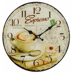 Настенные часы COFFEE TIME, дерево, 4х34 см, Boltze 4258800-espresso