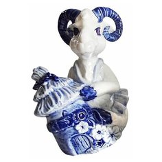 Копилка баран, в бело-голубых тонах, 7х6.5х9 см, разные модели, SNOWMEN Е94520