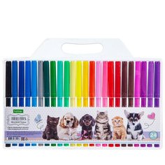 Фломастеры Hatber ECO Верные друзья 24 цвета