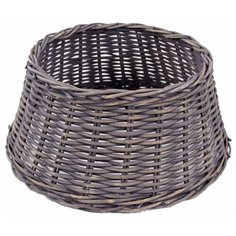 Плетёная корзина винтаж для декорирования основания елки, коричневая дымчатая, 60х26 см, National Tree Company 31HAGRG60