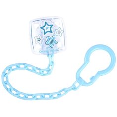 Клипса-держатель для пустышек Canpol Newborn baby, 0м+, арт. 10/877 цвет голубой