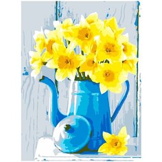 Набор для творчества LORI Картина по номерам Яркие нарциссы