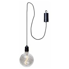 Подвесной светящийся стеклянный шар эдмон, прозрачный, тёплая белая филаментная LED- лампа, 12.5х19.5 см, таймер, батарей Star Trading