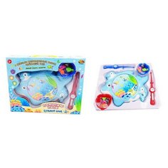 Настольная игра ABtoys Помогаю Папе Рыбалка "Большой улов", 2 вида в коллекции (розовый, голубой), в