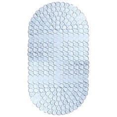 Вилина 6805 Коврик для ванны "Морская галька" 36х69 см белый