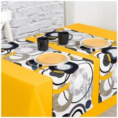 Комплект 2 дорожки на стол Хайтек 40х140 см- 2 шт, 2-3176/1 Altali