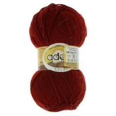Пряжа ADELIA "LUCAS" 5 шт. в упак. цвет т. терракотовый (LUCAS-08)