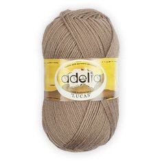 Пряжа ADELIA "LUCAS" 5 шт. в упак. цвет бежевый (LUCAS-15)
