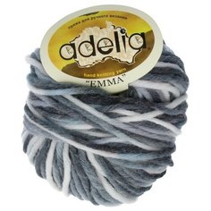 Пряжа ADELIA "EMMA" 10 шт. в упак. цвет т. серый- св. серый (EMMA-09)