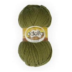 Пряжа ADELIA "LUCAS" 5 шт. в упак. цвет оливковый (LUCAS-21)