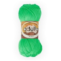 Пряжа ADELIA "AURA" 10 шт. в упак. цвет неон. зеленый (AURA-105)