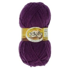 Пряжа ADELIA "NATALI" 10 шт. в упак. цвет т. сиреневый (NATALI-32)