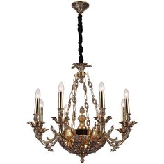 Люстра подвесная FIRENZE 1781.8.2 antique gold Lucia Tucci