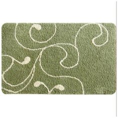 Коврик для ванной комнаты IDDIS Flower Lace 60*90 см микрофибра green (412M690I12)